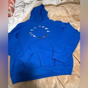 Gildan Sneaker Clock Hooded Sweatshirt Men’s Small